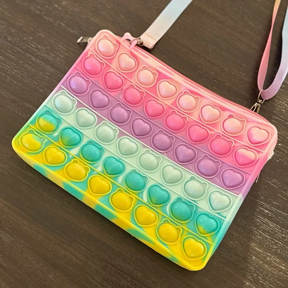 Pop It Girls Multi Color Purse